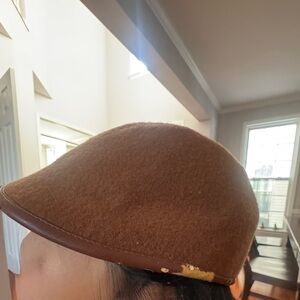 Kangol Brown Wool Flat Cap